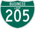 M1 series Route shields-Off interstate business route marker (loop) (3 digits)