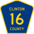 M1 series Route shields-County Route Marker