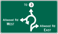 D1 series Destination-Circular Intersection Destination (Diagrammatic)
