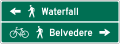 D11 series Bicycle facility and shared-use path-Shared-use path destination (2-lines)