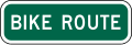 D11 series Bicycle facility and shared-use path-Bike route (plaque)