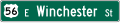D3 series Street name-Street Name with route shield