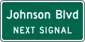 D3 series Street name-Advance street name (2-lines)