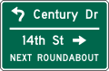 D3 series Street name-Advance street name (3-lines)