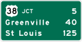 E7 series Post-interchange distance-Post-Interchange Distance (3 lines)