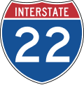 M1 series Route shields-Interstate Route Marker (2 digits)