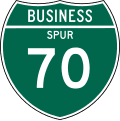 M1 series Route shields-Off interstate business route marker (spur) (2 digits)