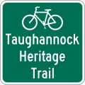 M1 series Route shields-Non-numbered bicycle route (3 lines)