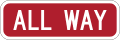 R1 series Stop and yield- (plaque)