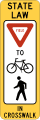 R1 series Stop and yield-In-street trail crossing