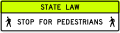 R1 series Stop and yield-Overhead pedestrian crossing