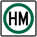 R14 series Truck routes-Hazardous material route