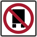 R14 series Truck routes-National Network prohibited