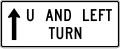 R3 series Lane usage and turns-U and left turns (straight arrow) (used at jug handles)