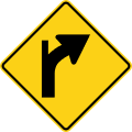 W1 series Horizontal alignment-Curve with tangent (right)