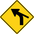 W1 series Horizontal alignment-Curve with tangent from side (left)