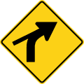 W1 series Horizontal alignment-Curve with tangent from side (right)