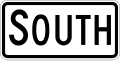 M3 series Cardinal direction markers-Cardinal Direction - South (plaque)